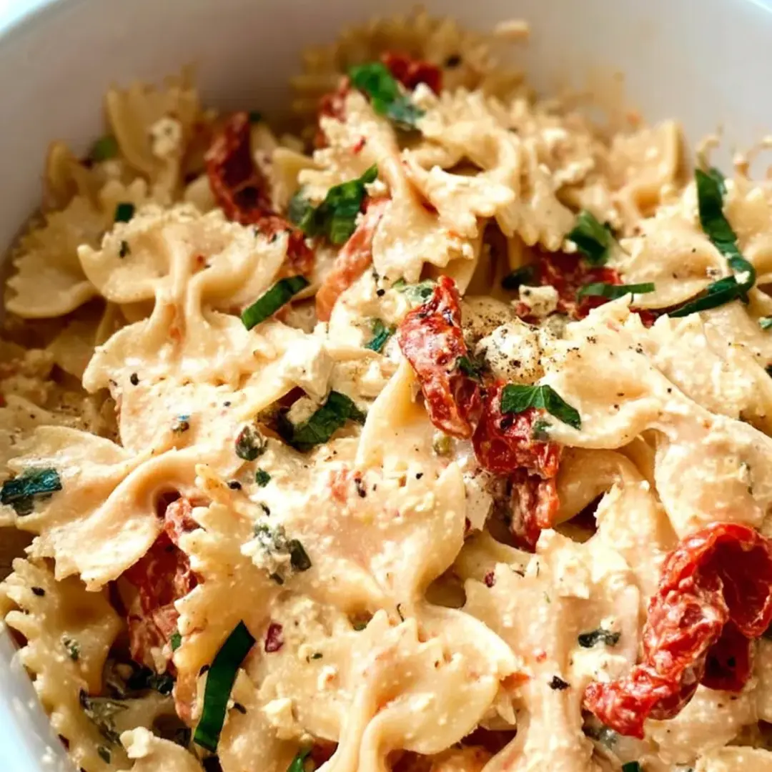 A bowl of pasta with tomatoes and cheese.