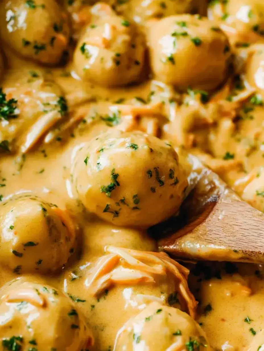A wooden spoon in a bowl of food.