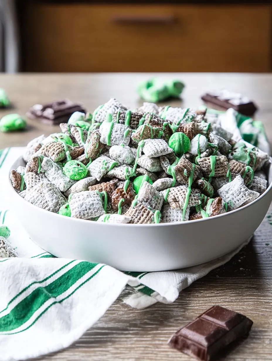 A bowl of candy with green and white candies.