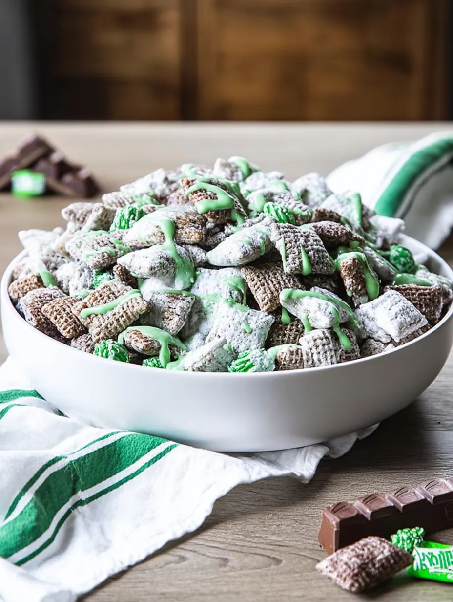 A bowl of cereal with green and white marshmallows.