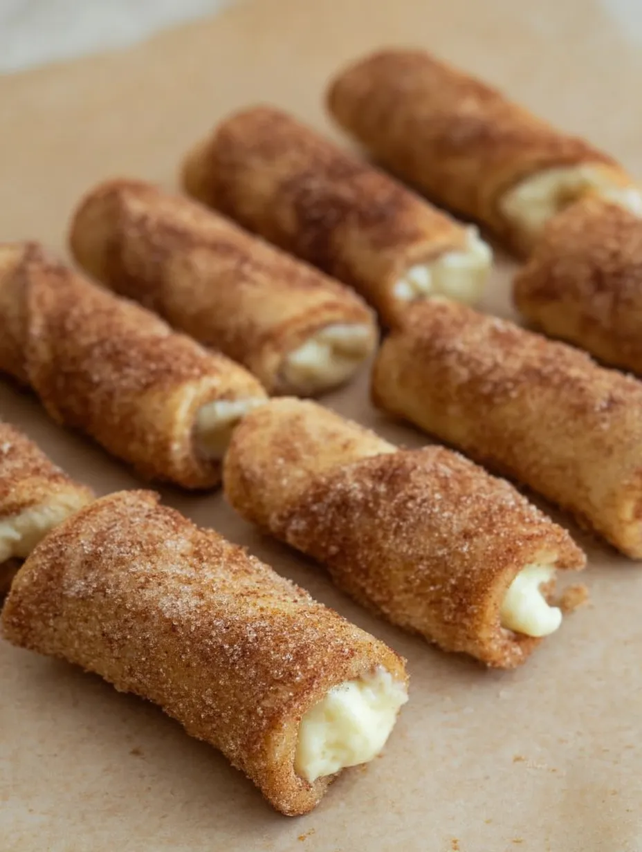 A plate of pastries with a creamy filling.