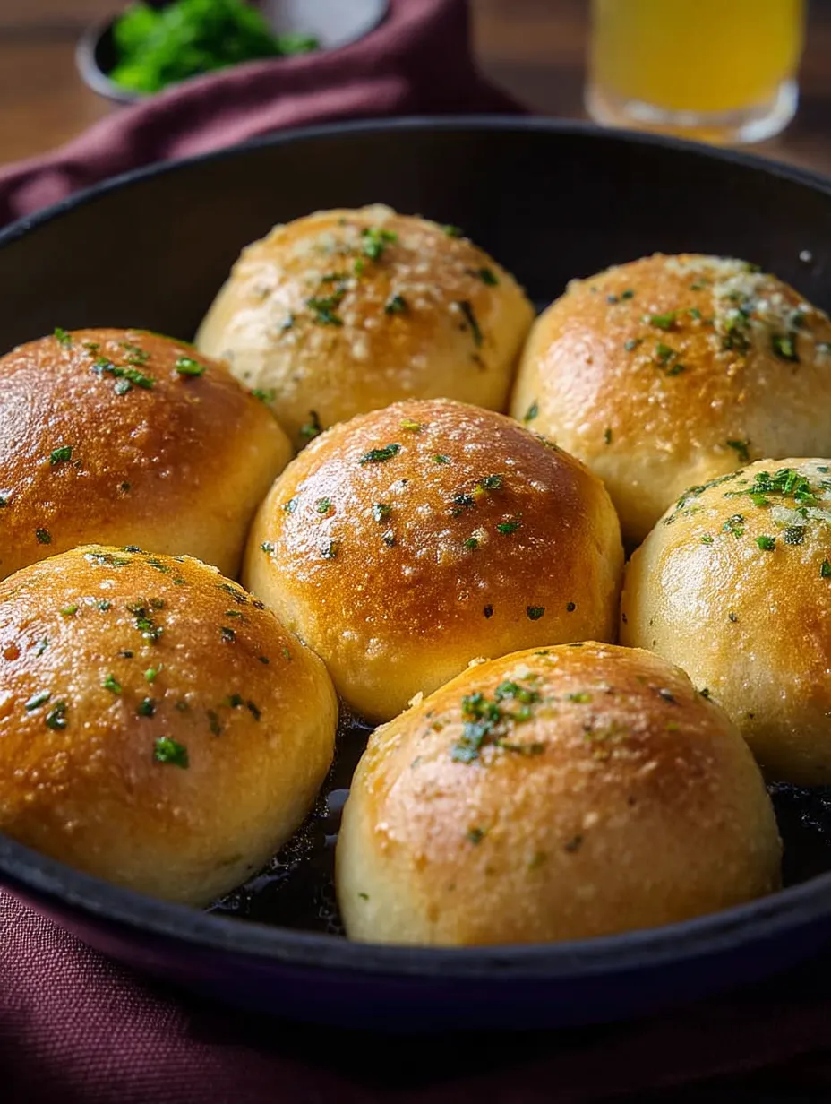 A bowl of bread with green toppings.