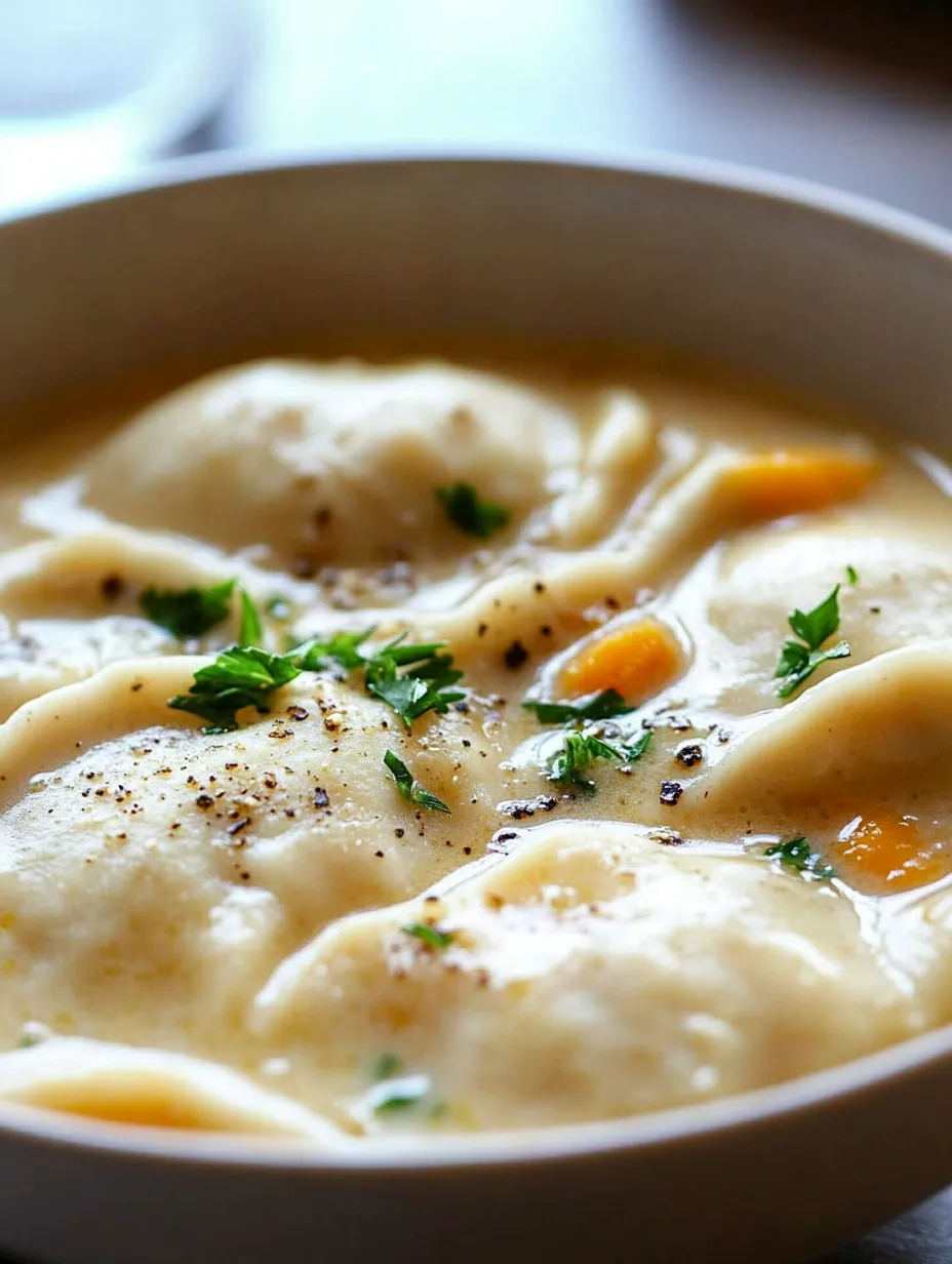 A bowl of soup with a spoon in it.