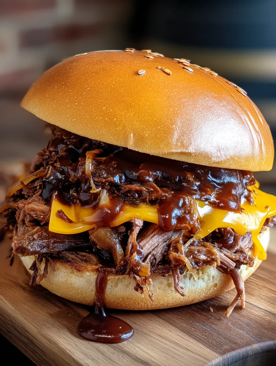 A close up of a sandwich with meat and cheese.