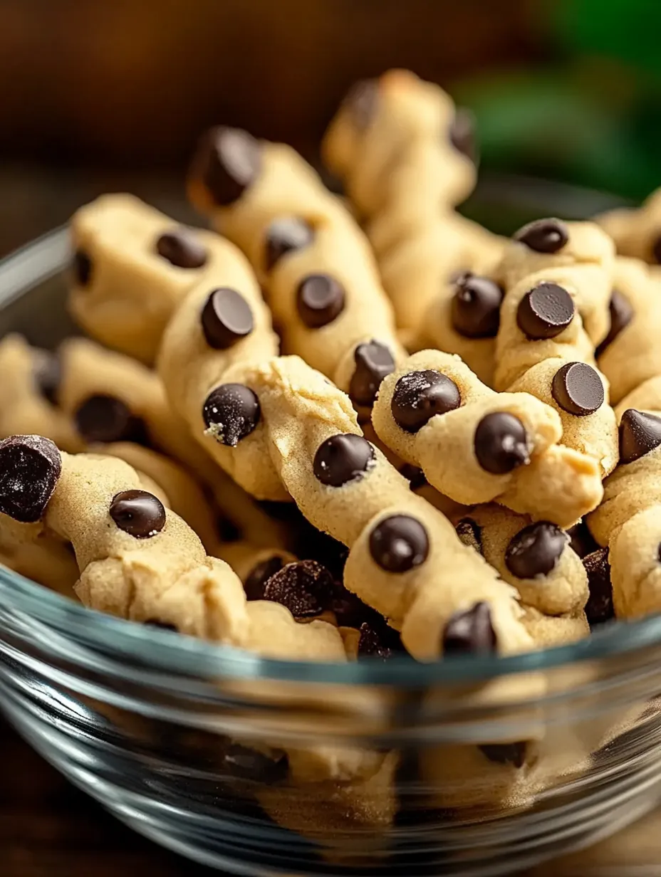 A bowl of chocolate chip cookies.