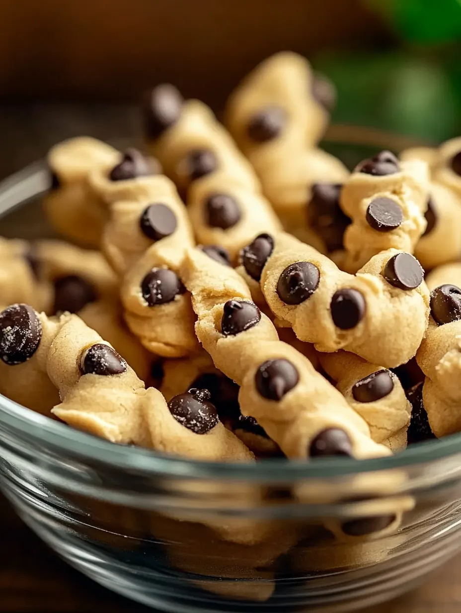 A bowl of chocolate chip cookies.
