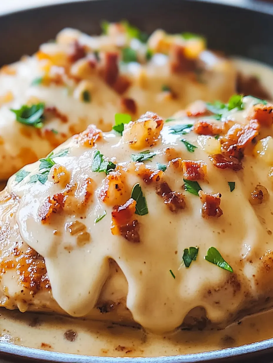 A piece of food with bacon and cheese.