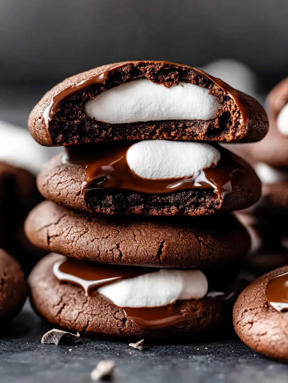 Chocolate chip cookies with white frosting.