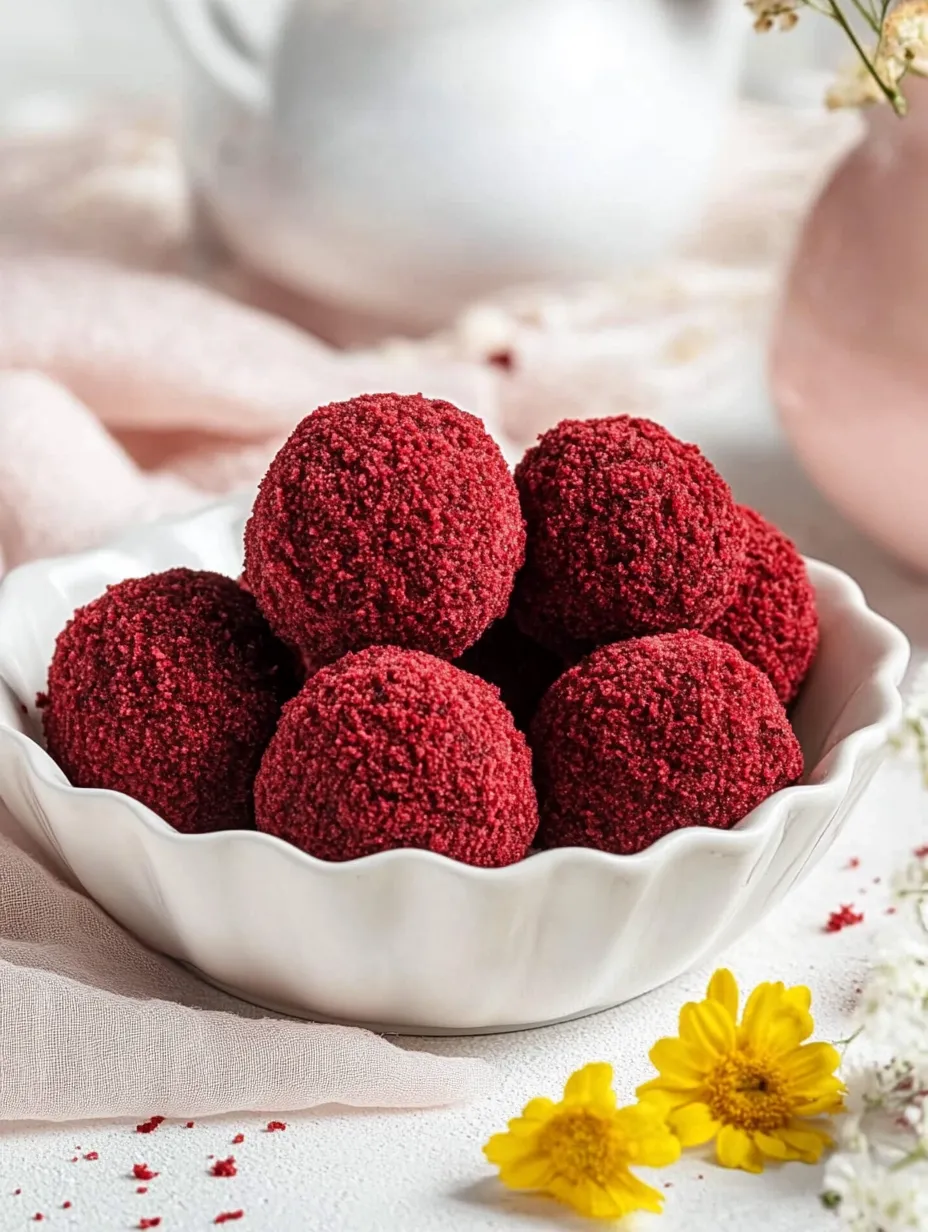 A bowl of red balls.
