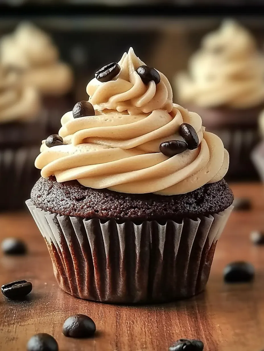 A cupcake with a chocolate frosting and chocolate sprinkles.
