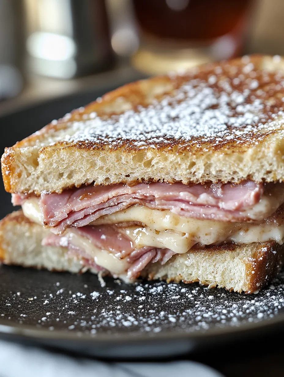 A sandwich with meat and cheese on a plate.