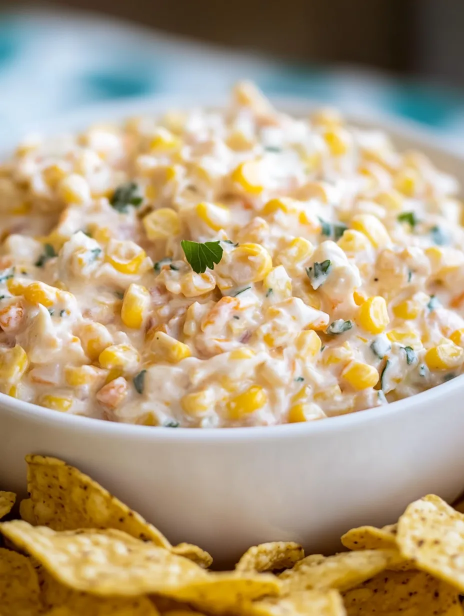 A bowl of food with corn and other ingredients.