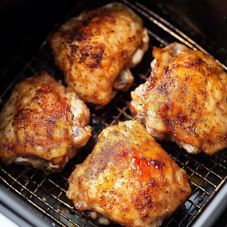 Chicken on a grill.