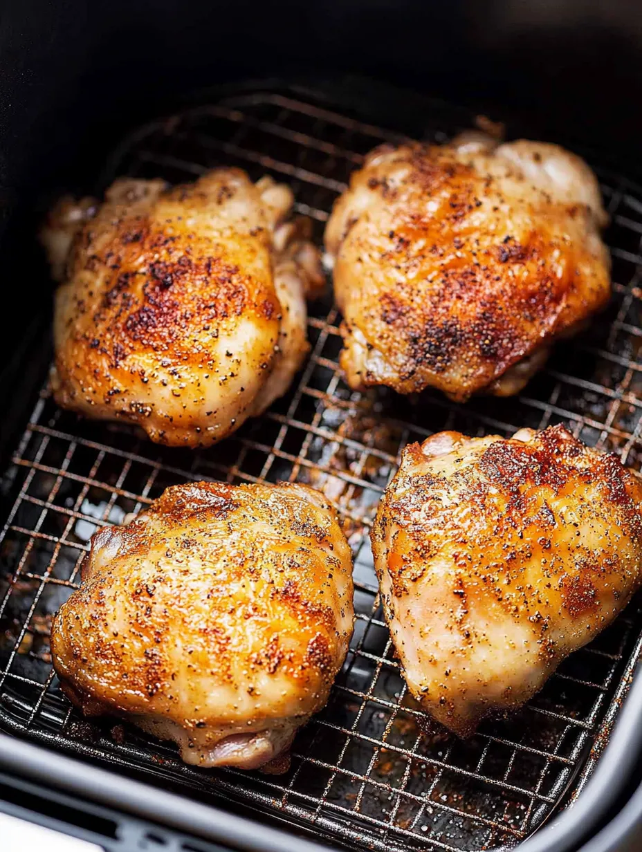 Chicken on a grill.