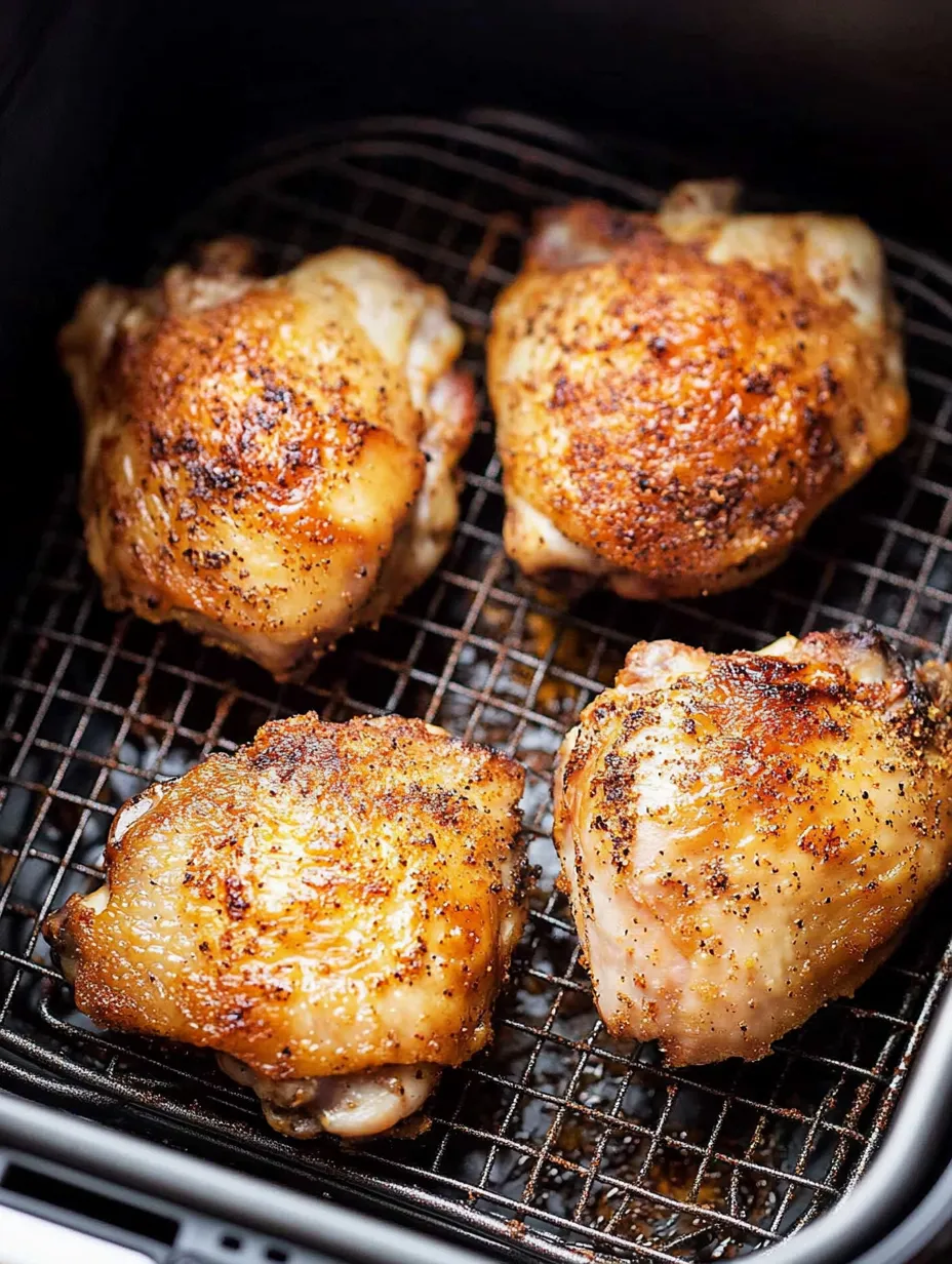 Chicken on a wire rack.