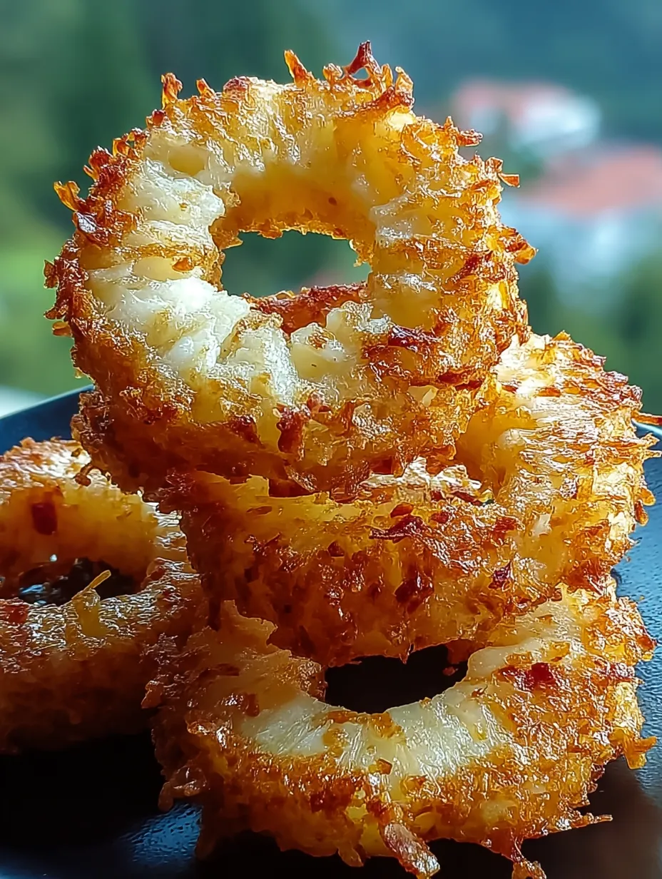 Easy Fried Piña Colada Rings