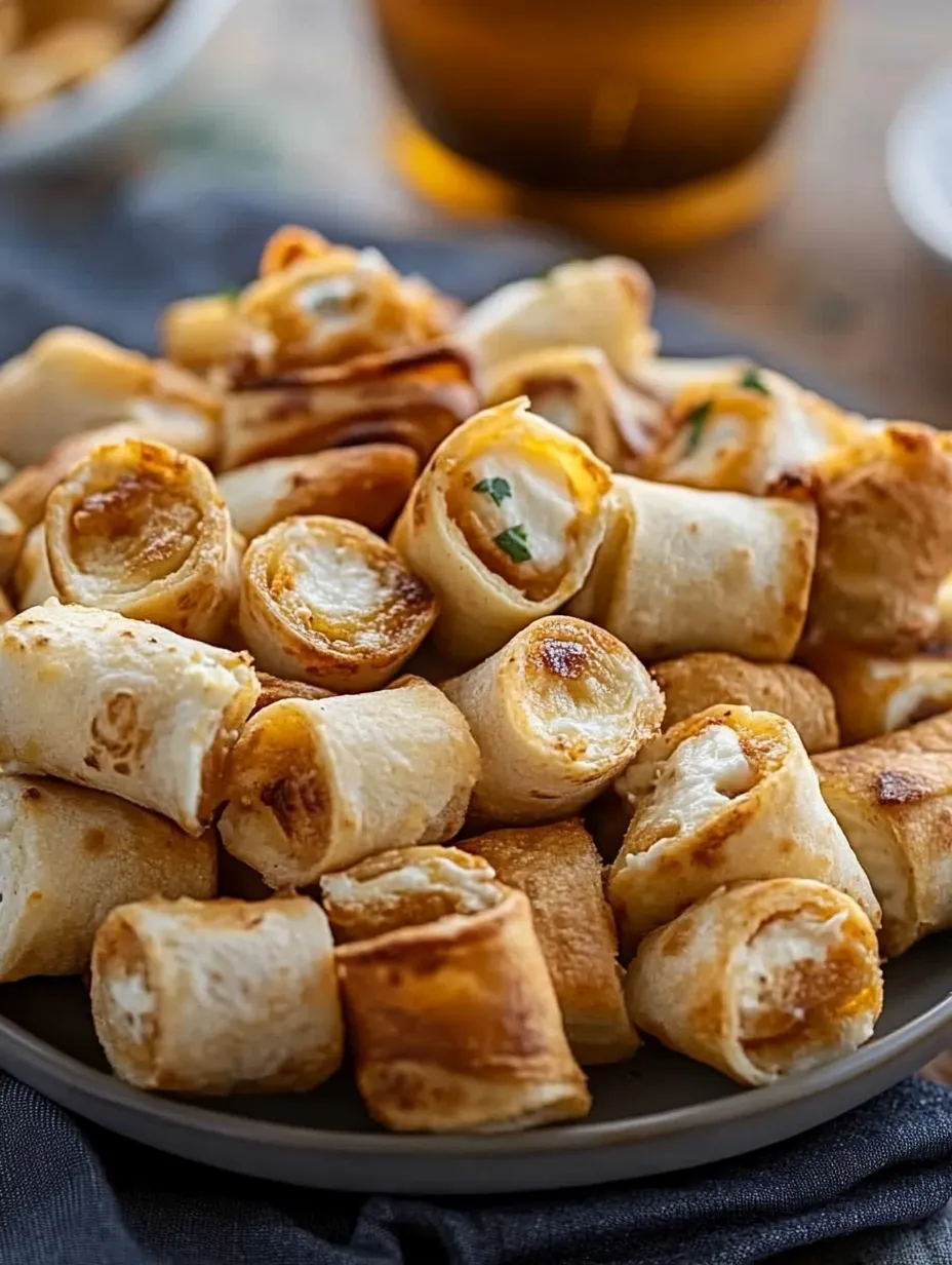 Assorted snack bites plated with different foods.