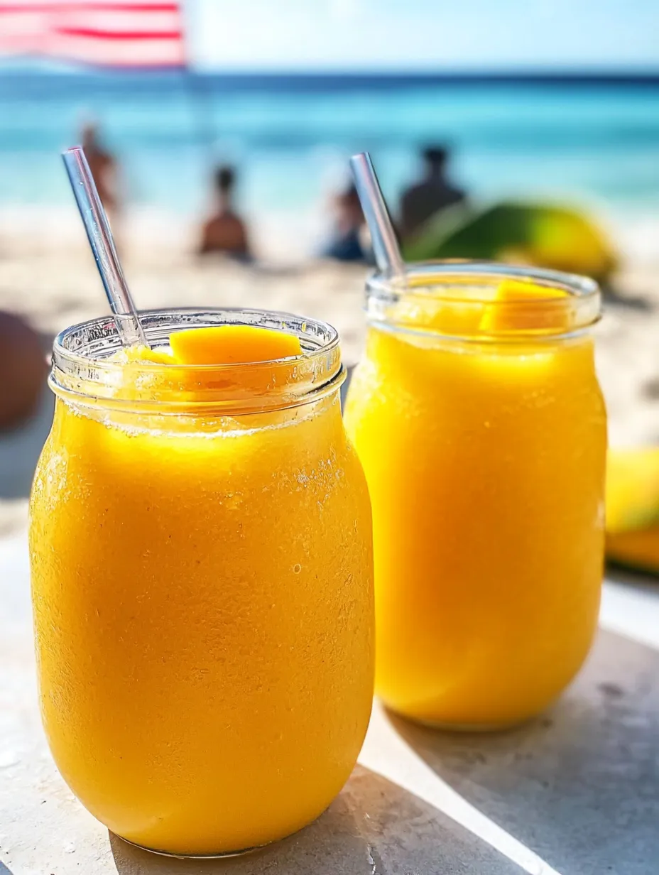 Two glasses of orange juice on a table.