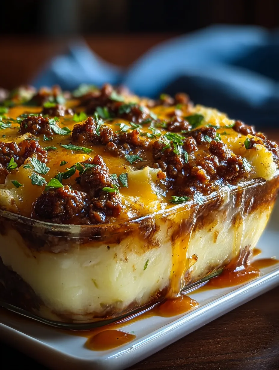 A baking dish full of hearty meat and veggies.