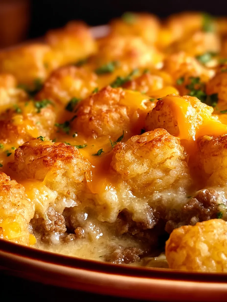 A dish of cheesy food topping potatoes.