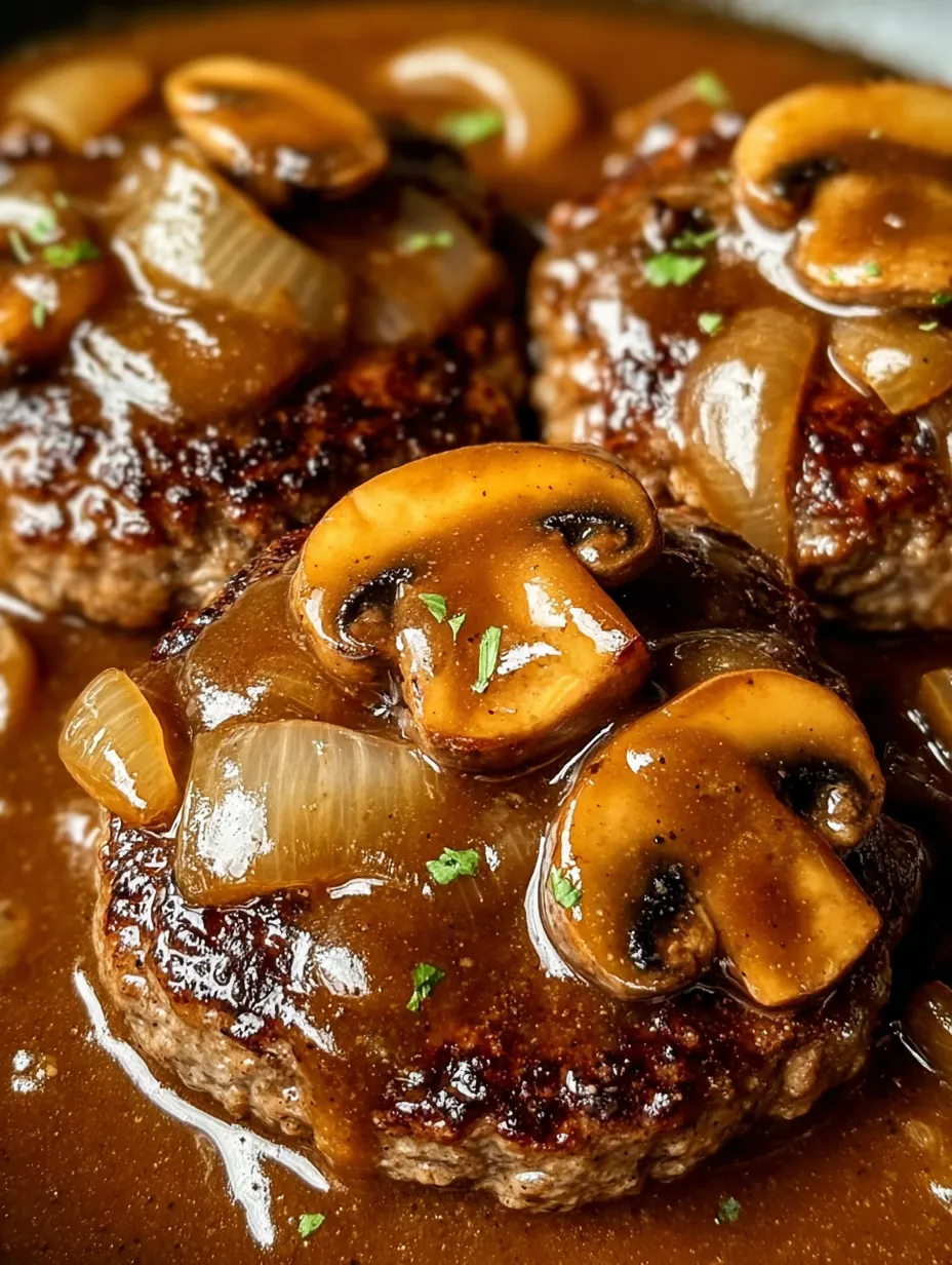 Juicy patty with mushroom topping.