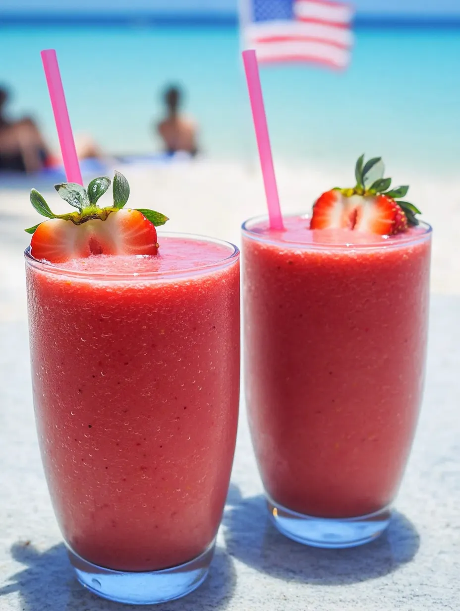 Glasses showing off pink strawberry smoothies.