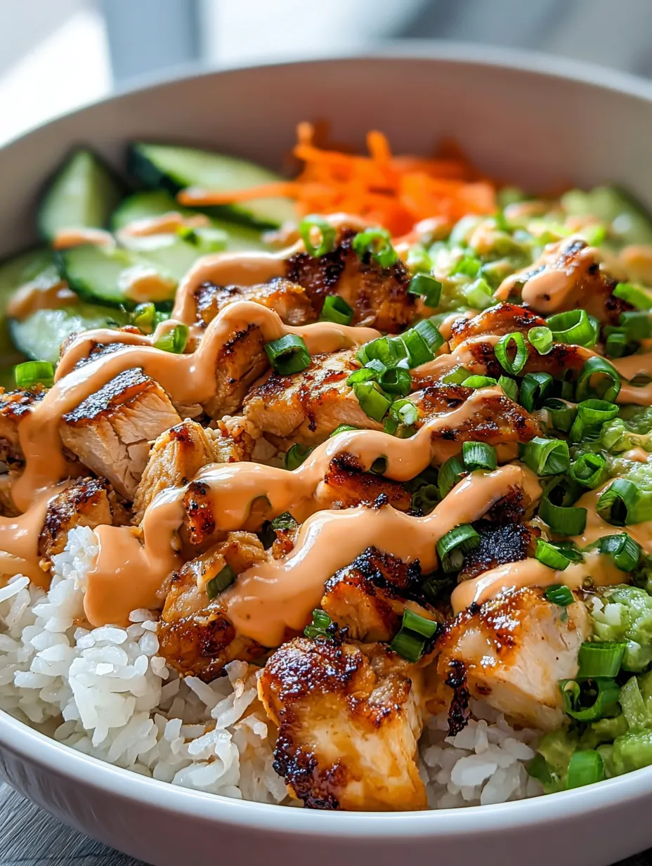 A bowl of rice with meat and veggies.