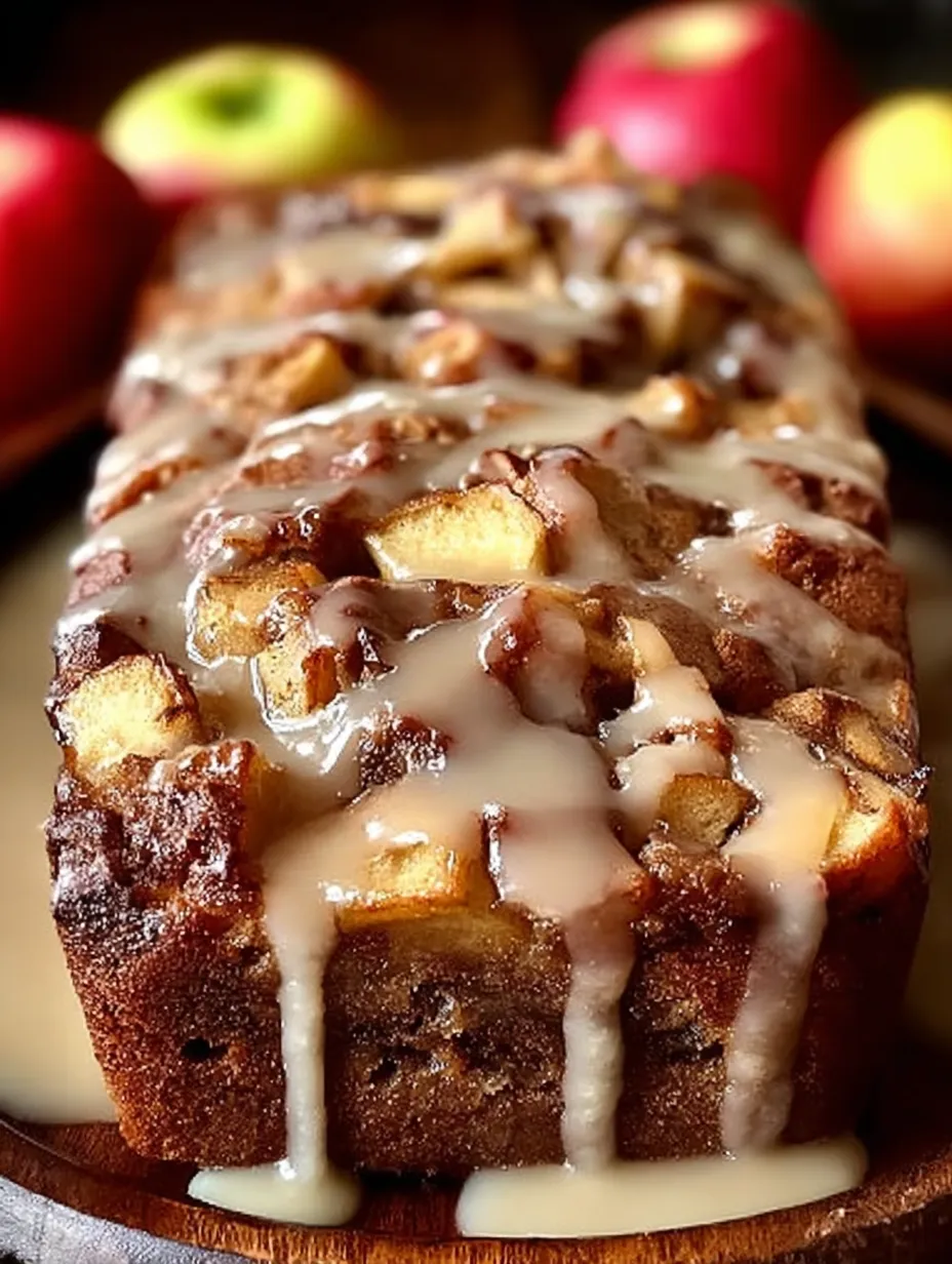 A slice of cinnamon bread topped with sweet glaze.