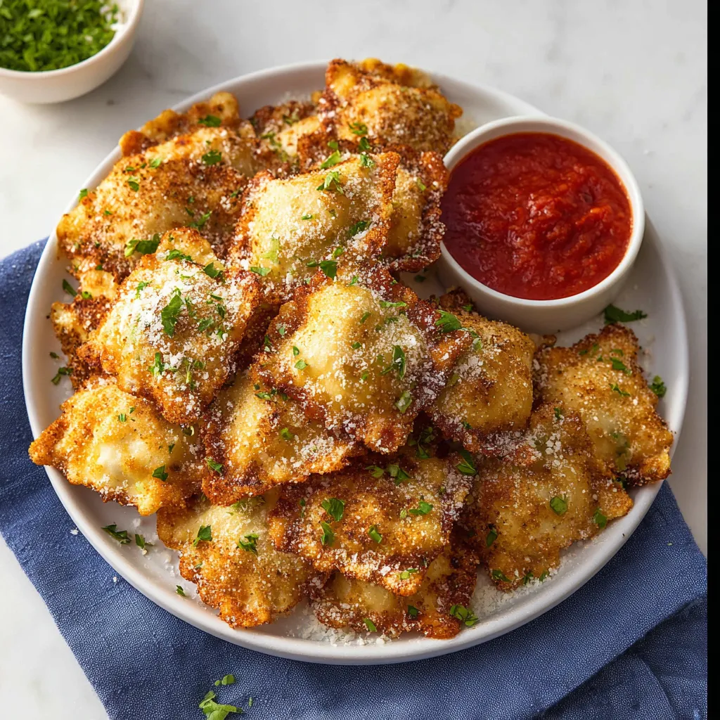 Crunchy bites on a plate with a saucy dip.