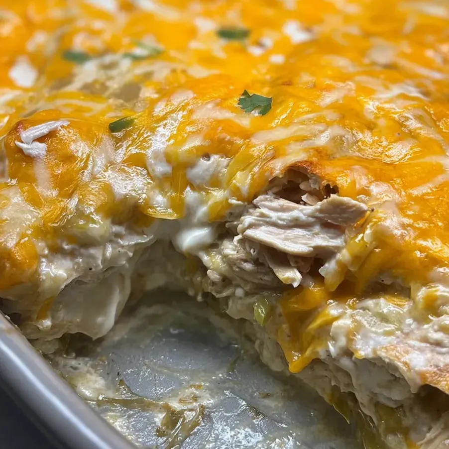 Slice of cheesy chicken-topped pizza.