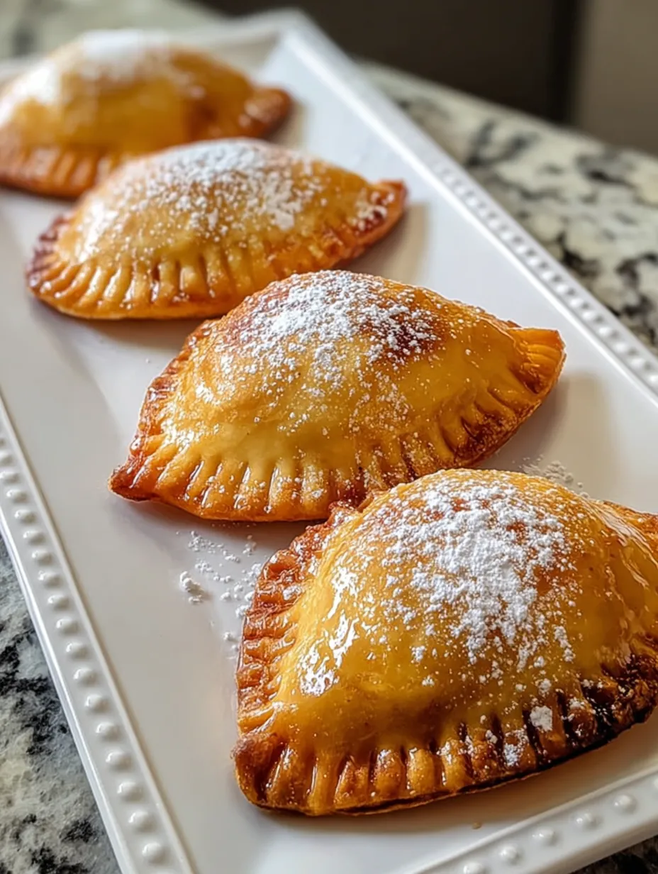 A plate full of golden pastries sprinkled with powdered sugar.