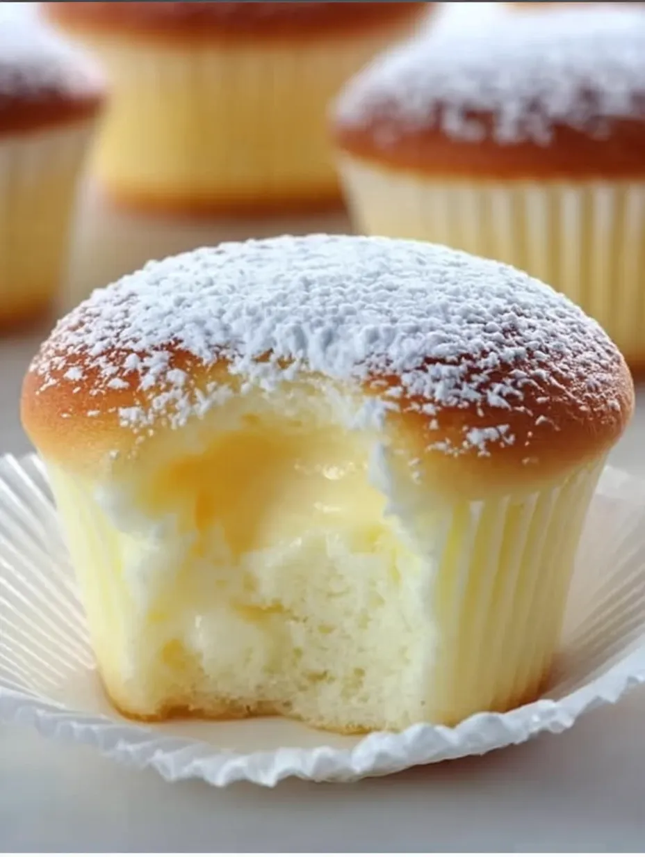 Cupcake with billowy white frosting ready to eat.