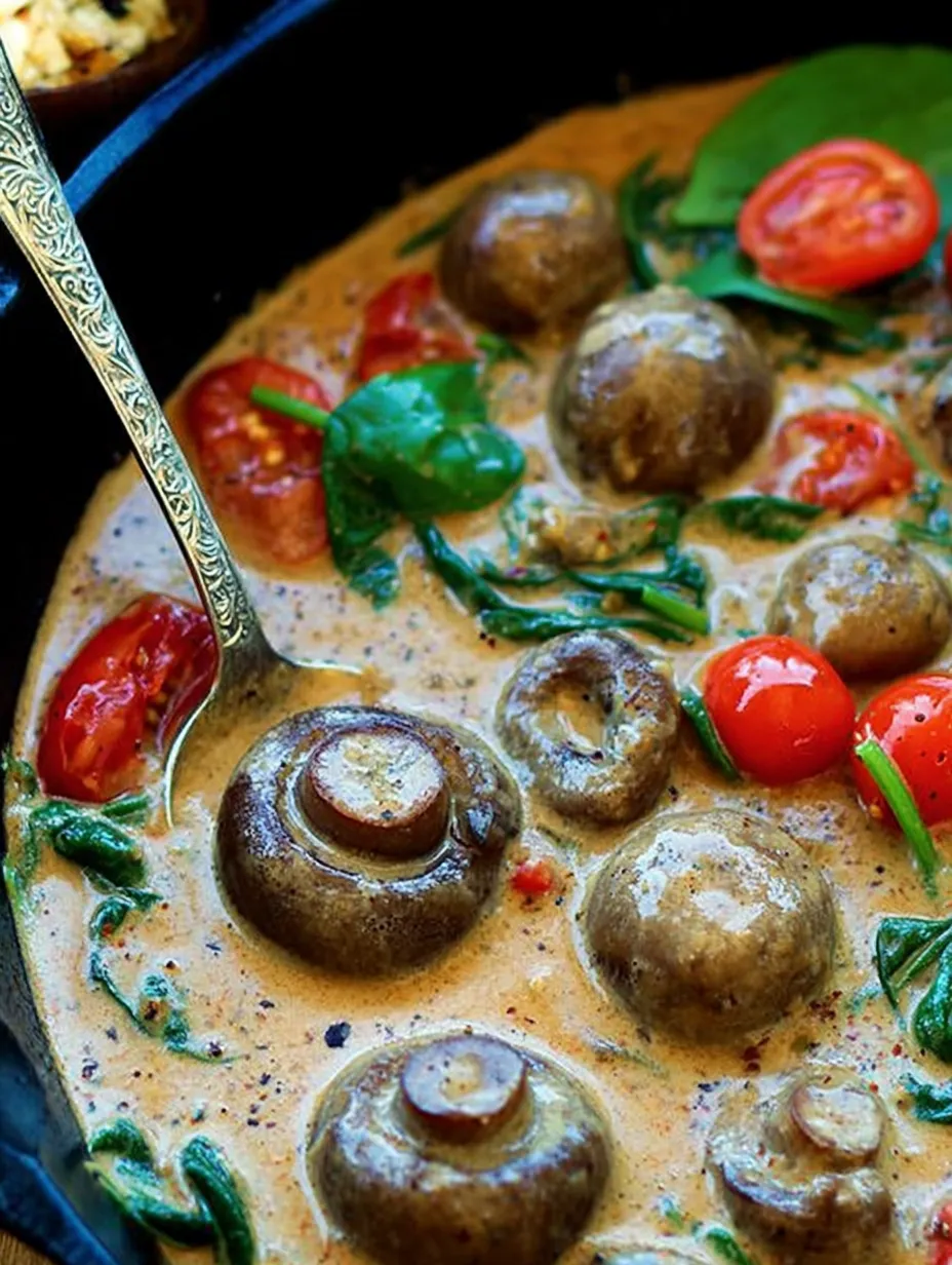 A bowl of mushrooms and tomatoes.