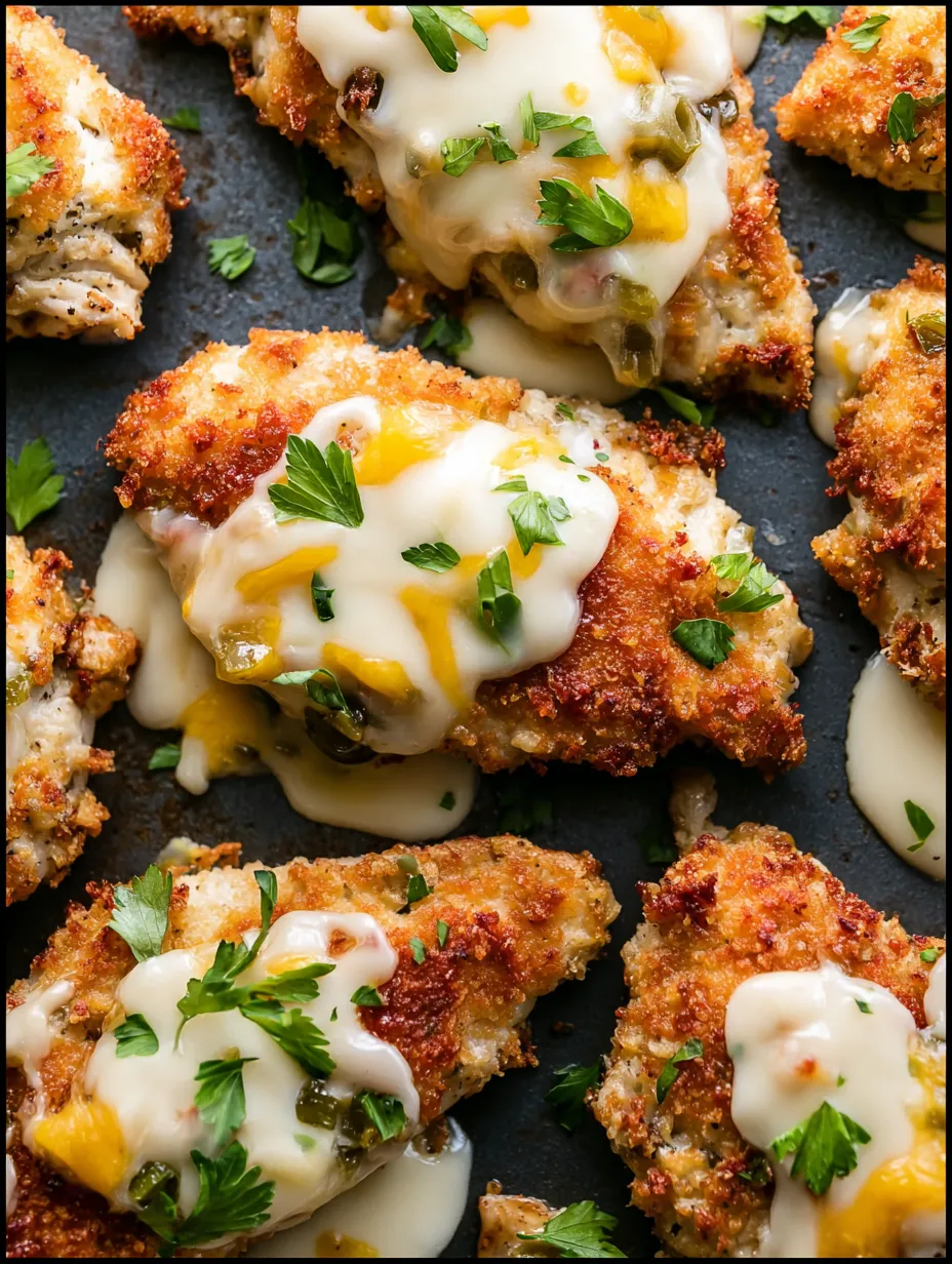 A plate of chicken with sauce on it.