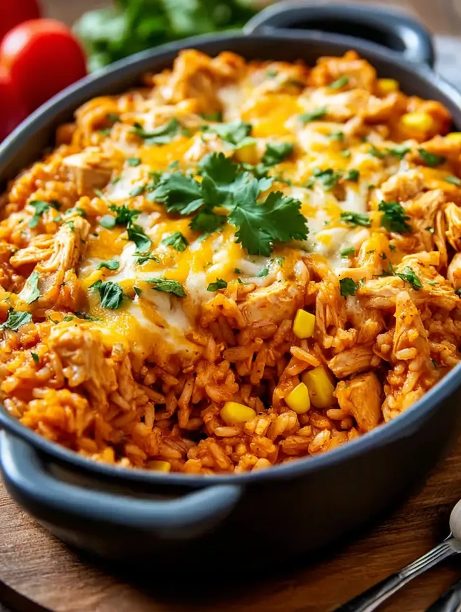 A bowl of rice and chicken.