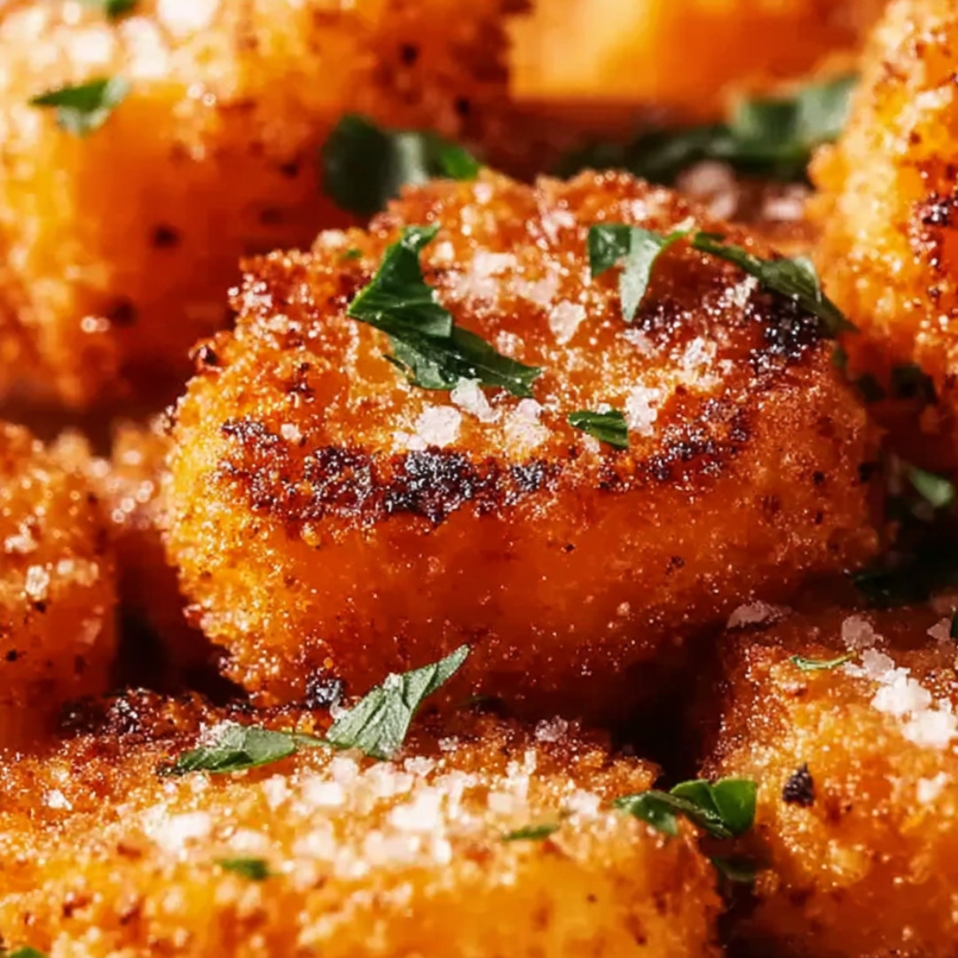 Fried food with salt on it.