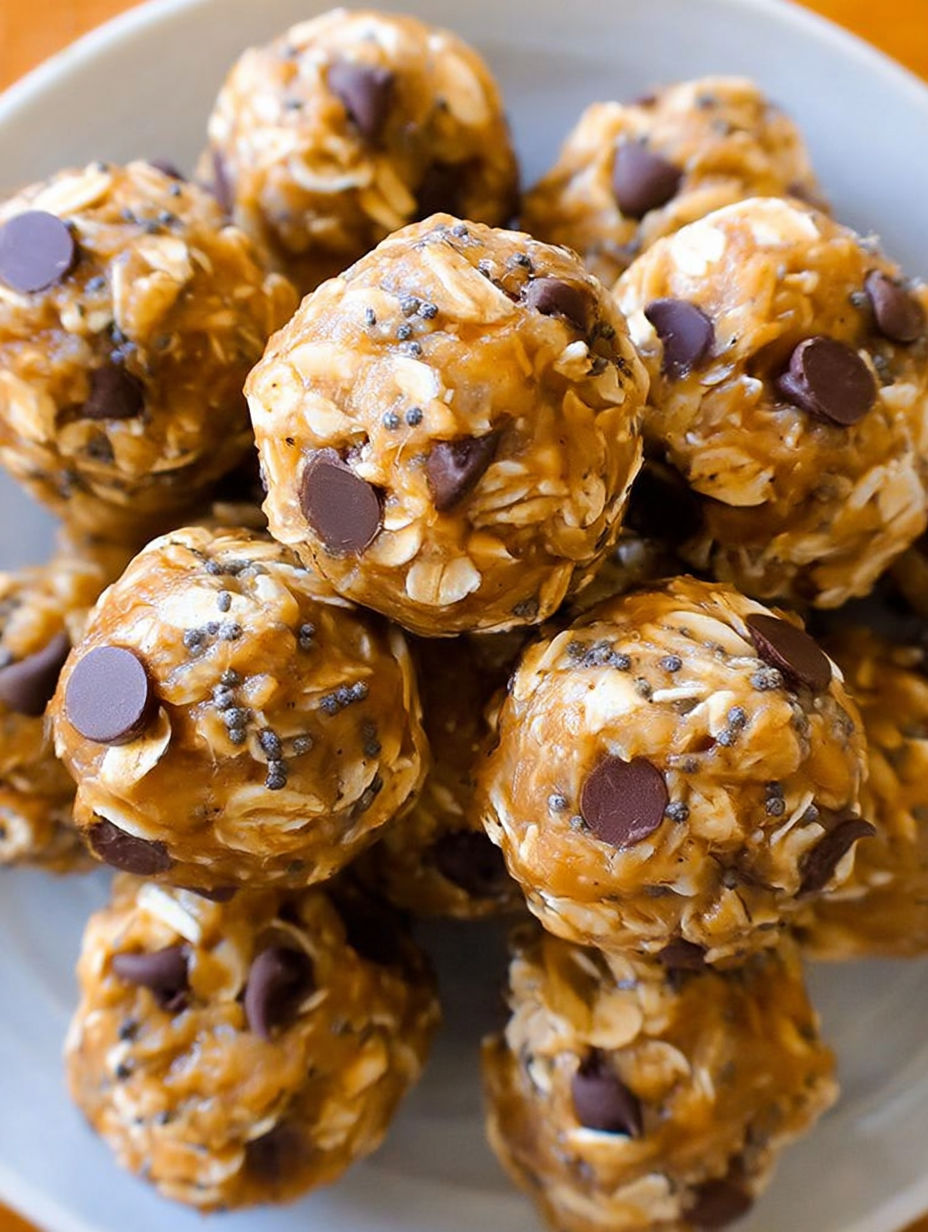 A plate of energy balls.