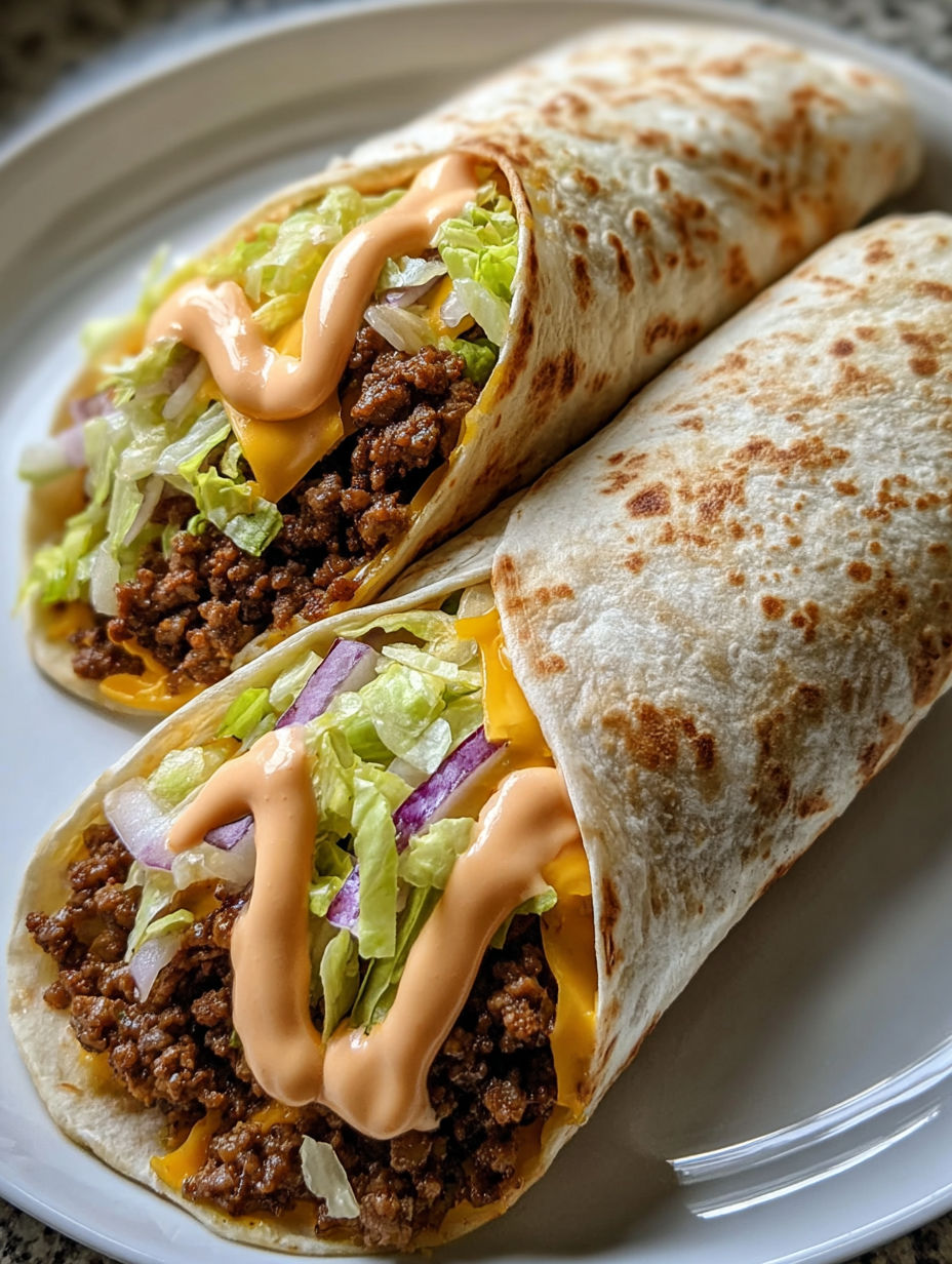 A burrito with lettuce and cheese.