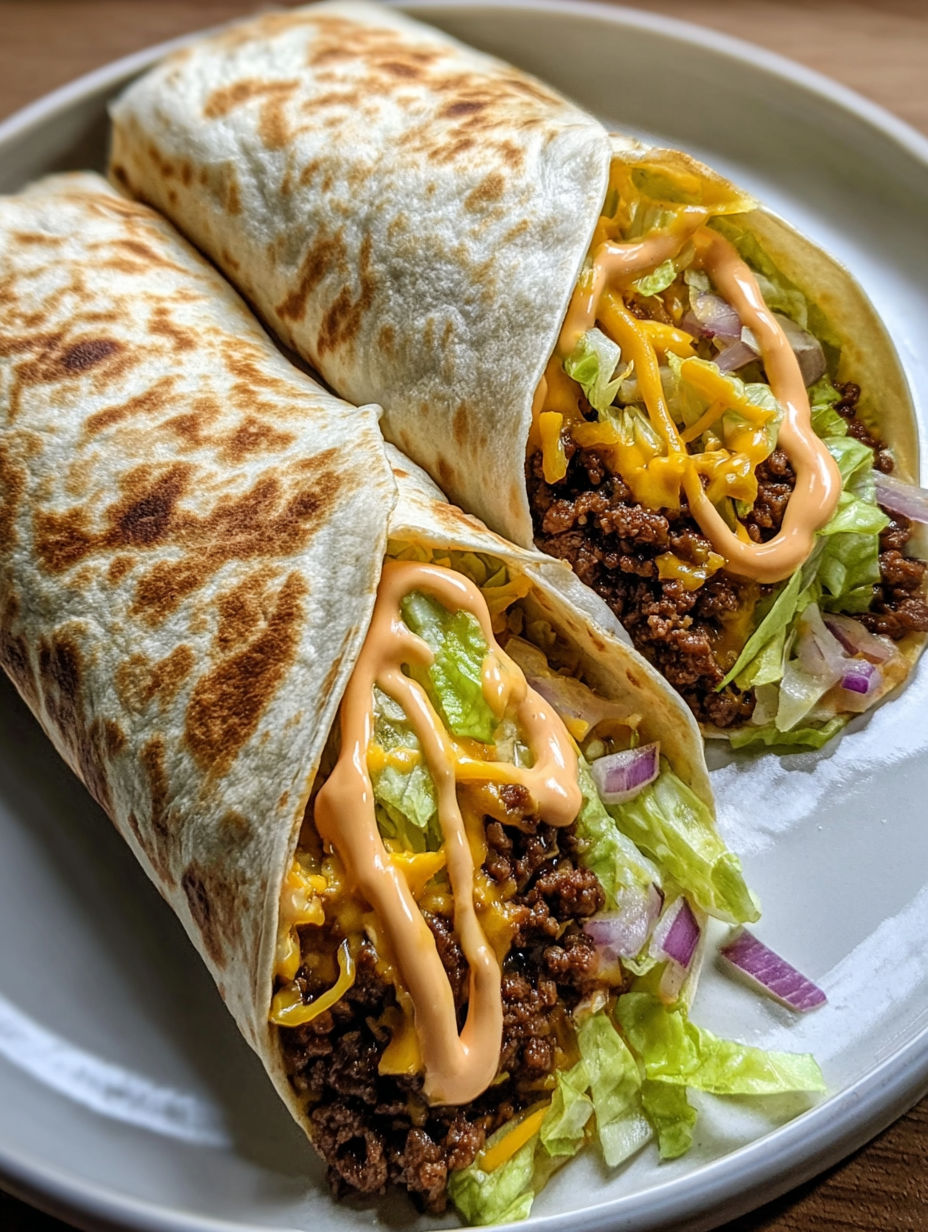 A burrito with lettuce and cheese.