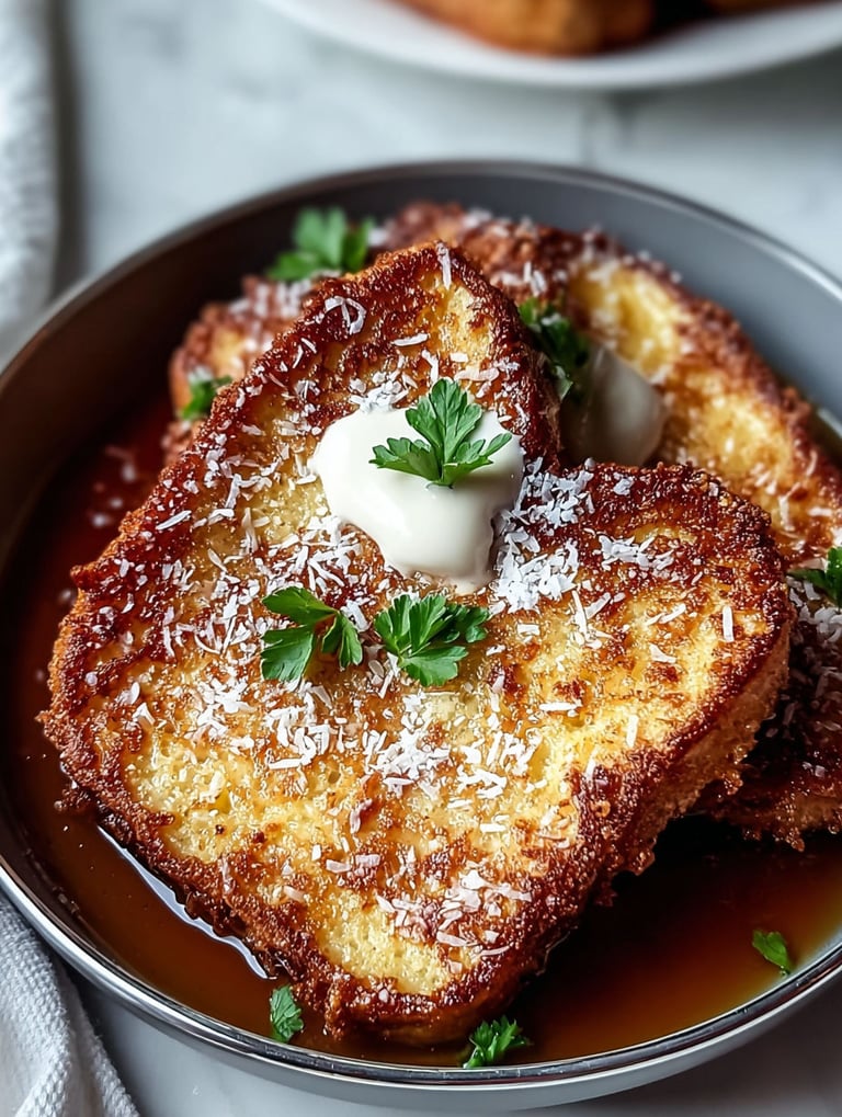 Coconut Crusted French Toast.