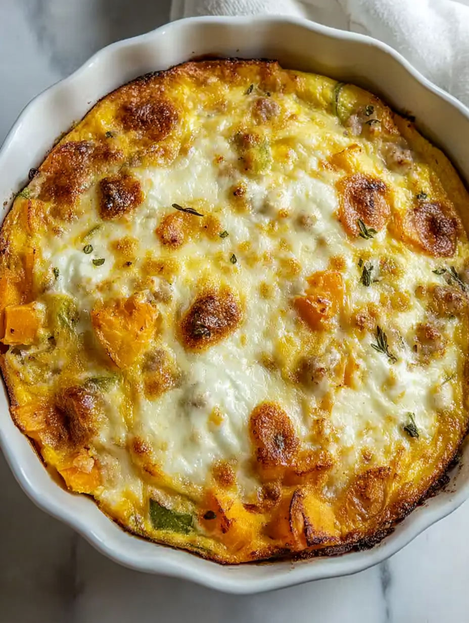 A close up of a delicious looking casserole.
