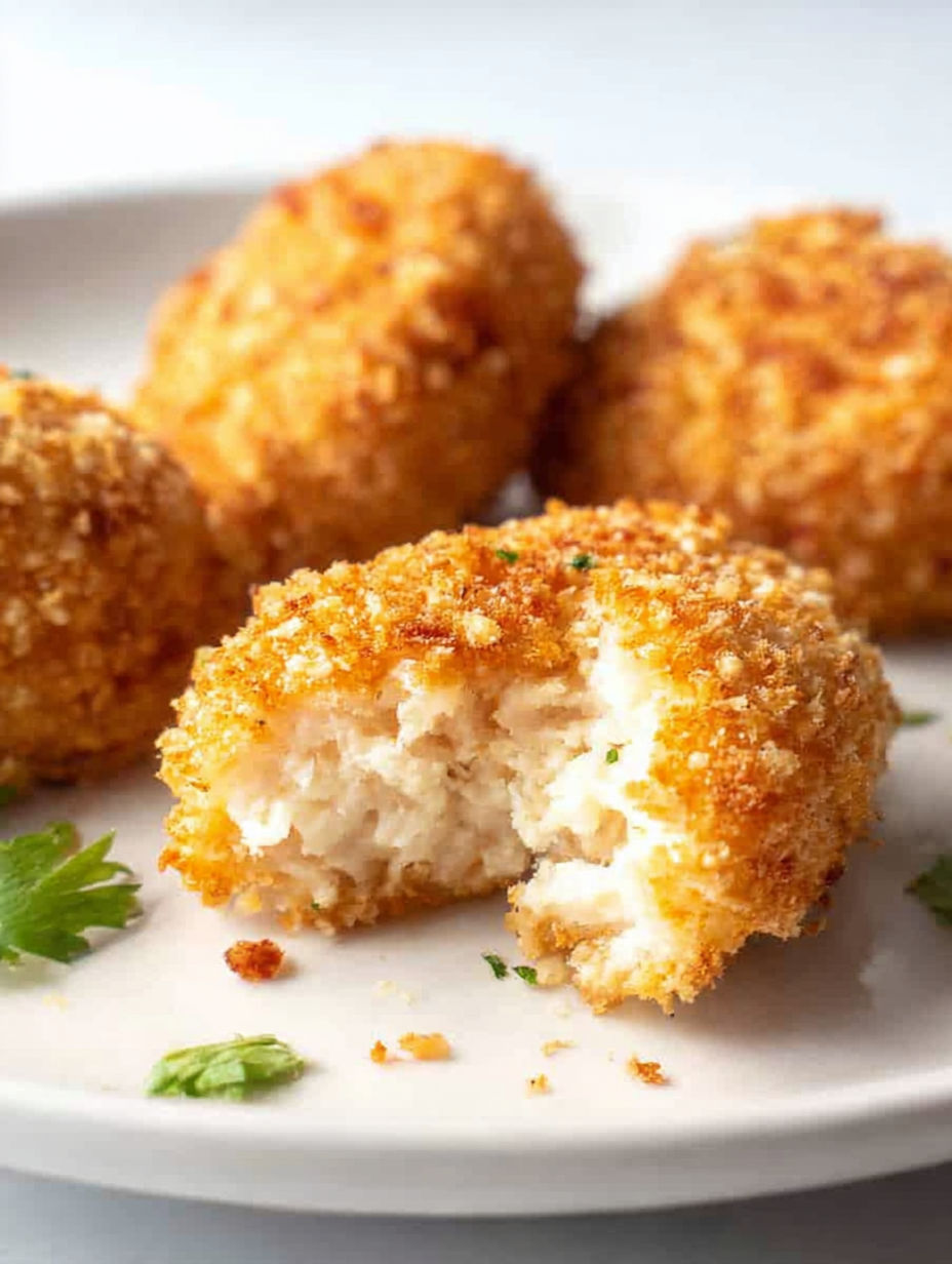 Air fryer ranch-crusted chicken bites.