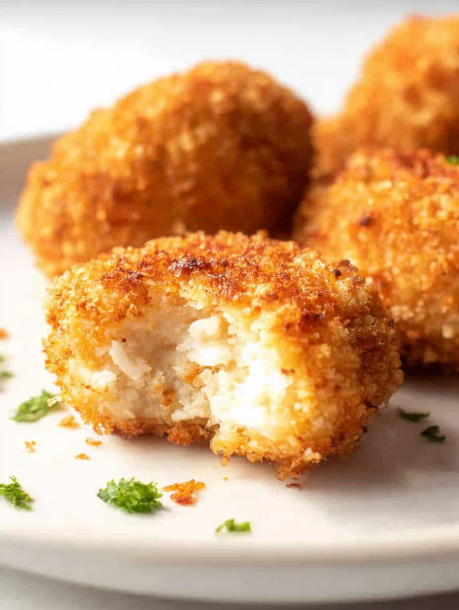 Air fryer ranch-crusted chicken bites.