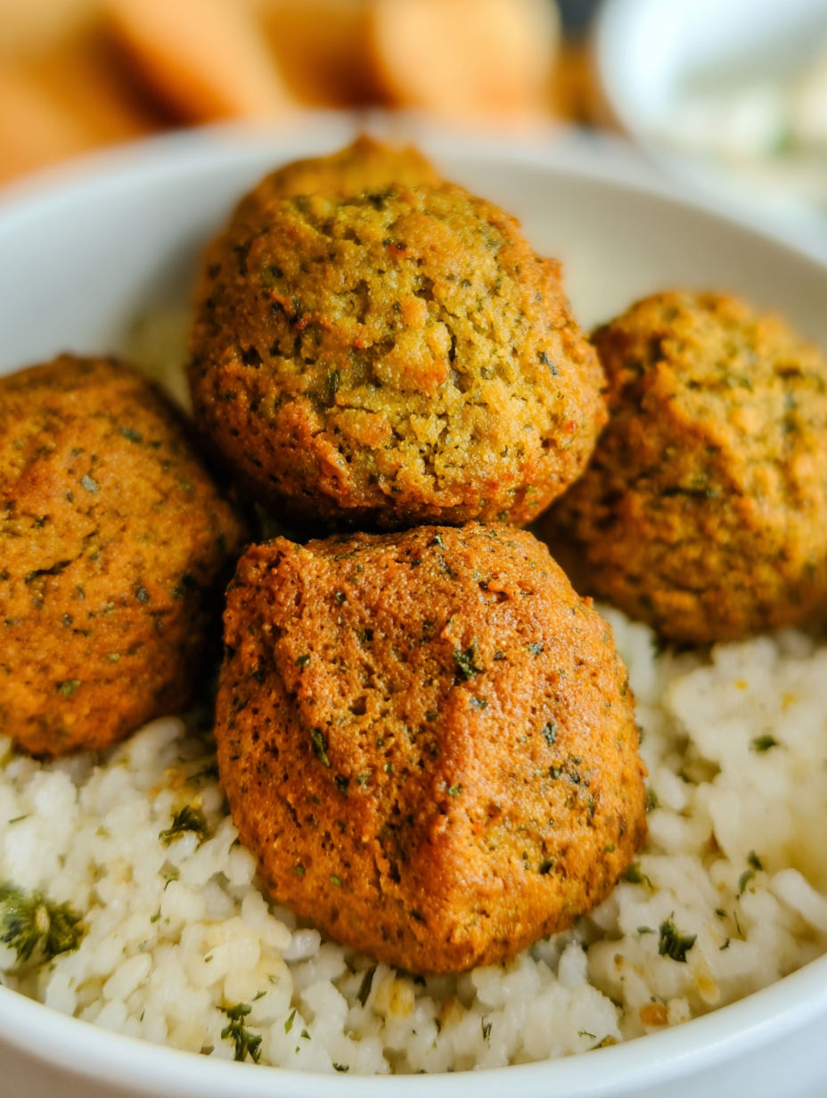 A bowl of falafel balls.
