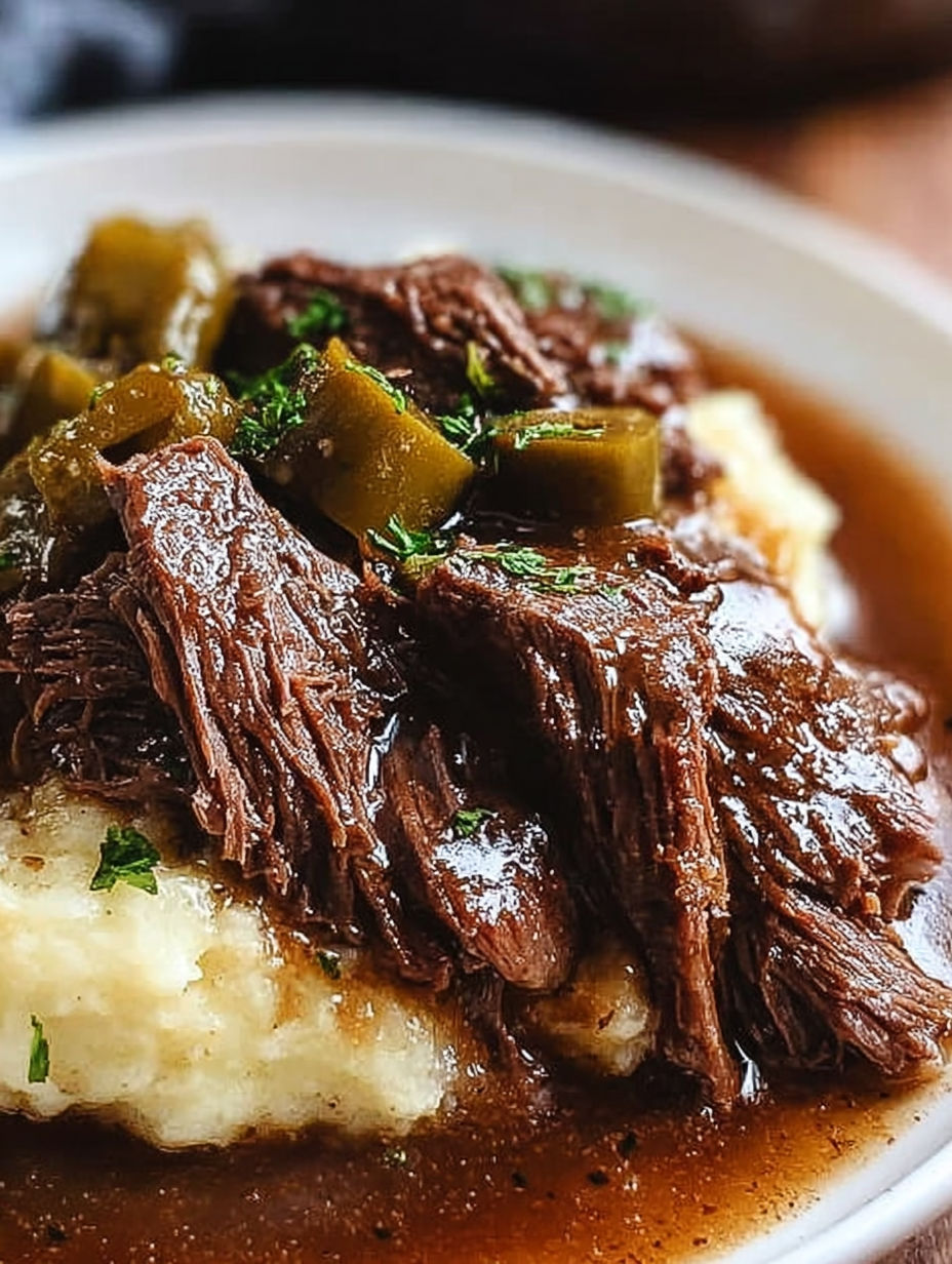 A close up of a delicious Mississippi Pot Roast.