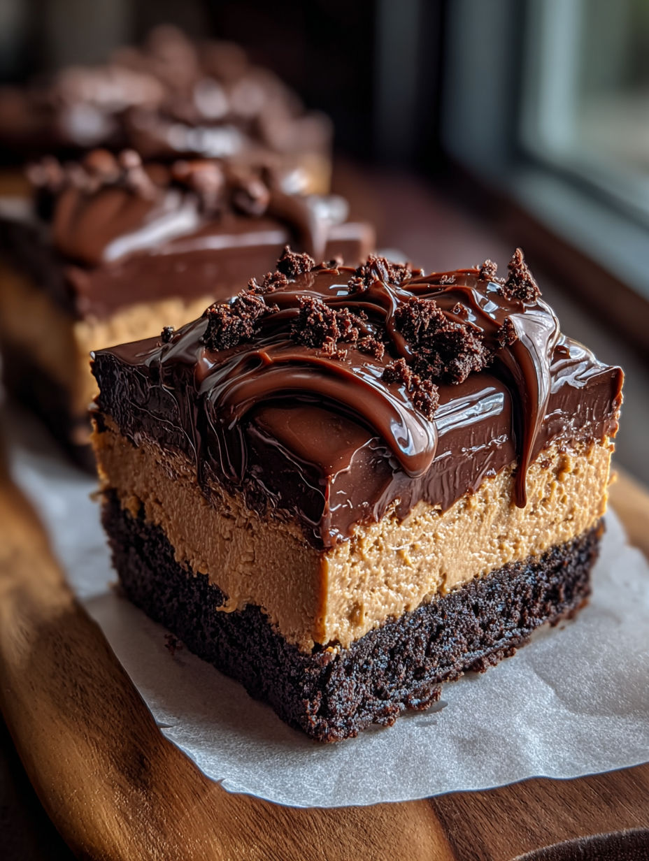 A slice of chocolate fudge topping cake.