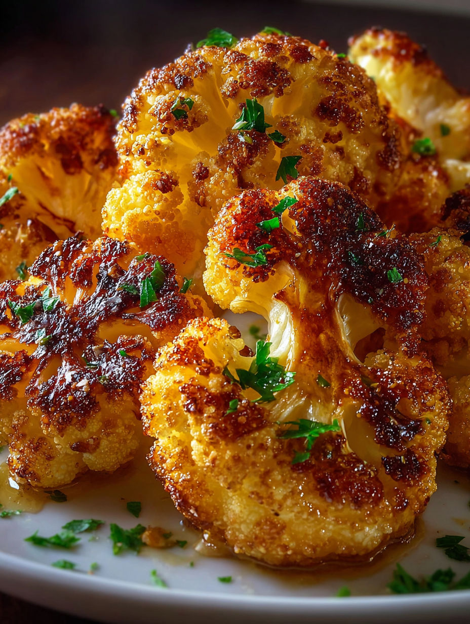 A close up of cooked cauliflower.