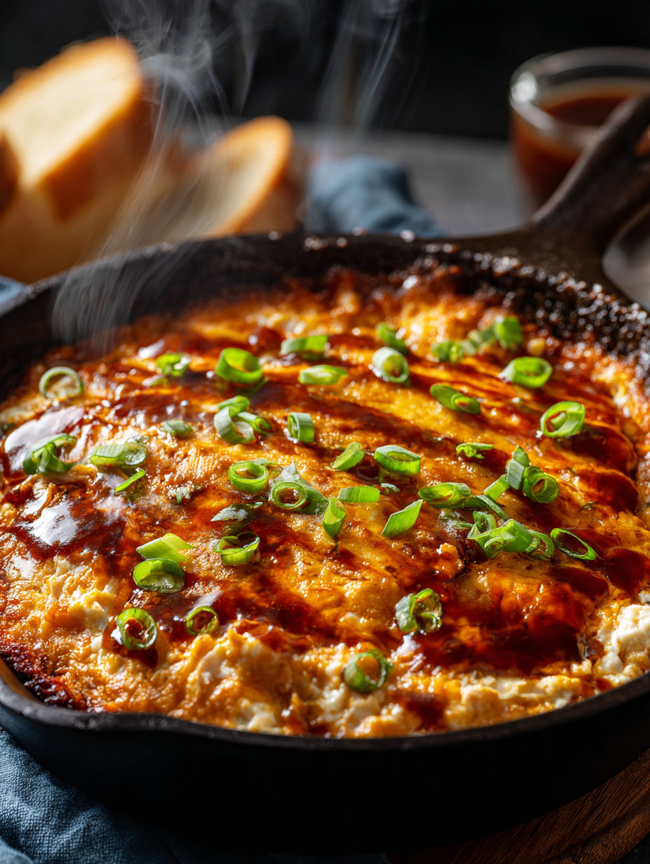 A delicious smokey BBQ chicken dip.