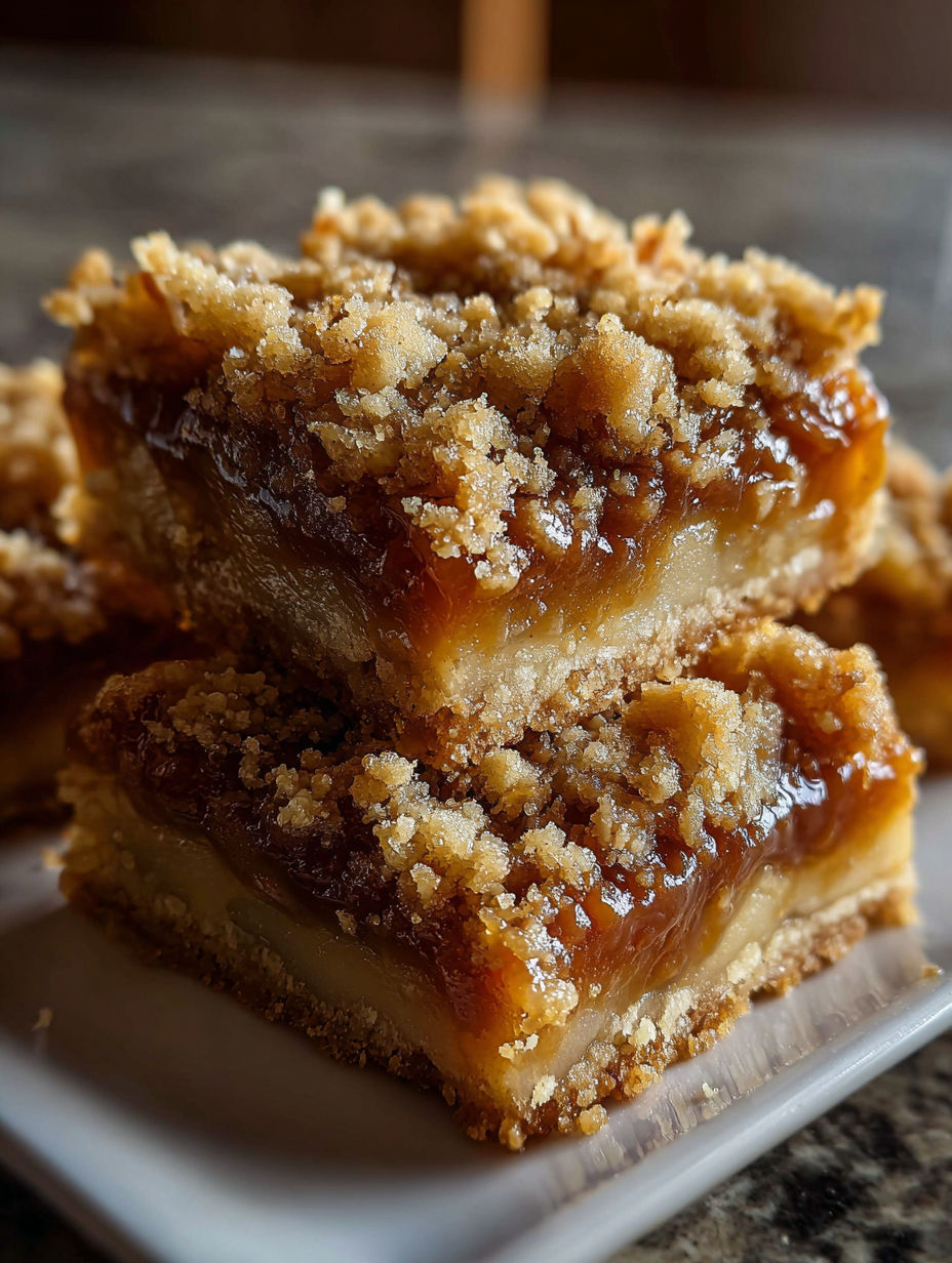 A close up of a delicious looking dessert.