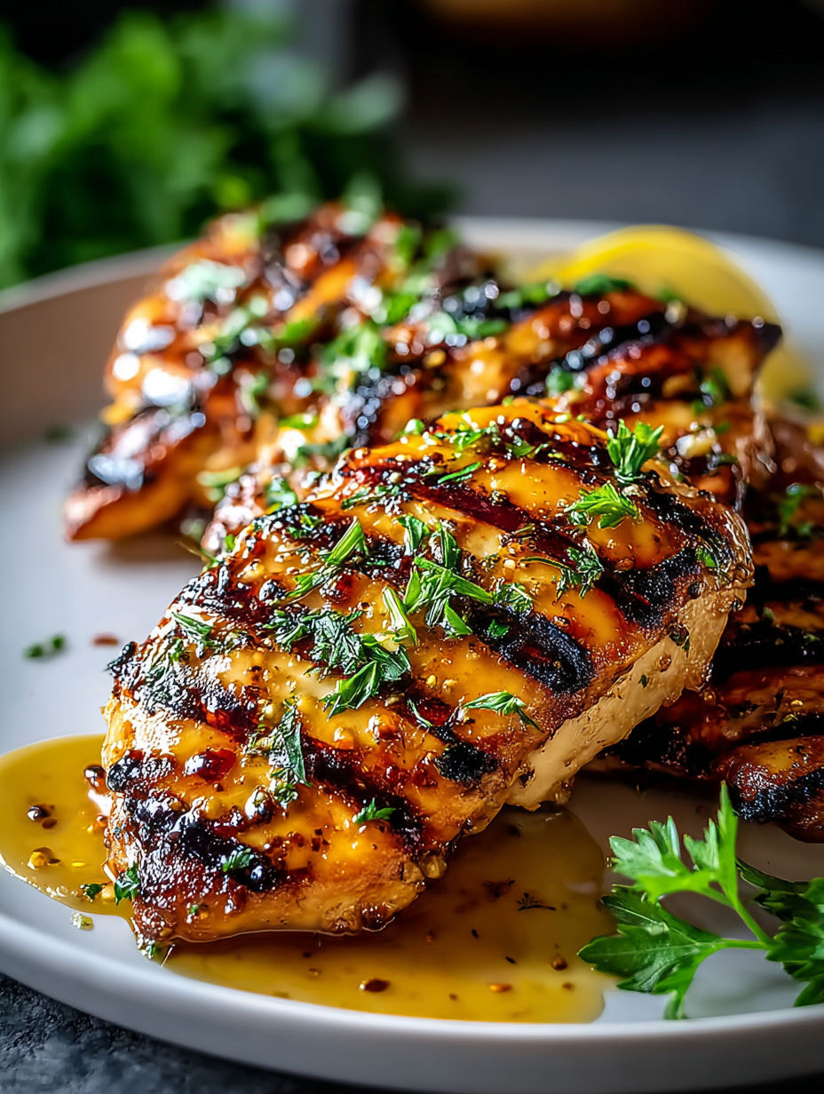 Grilled Honey Mustard Chicken.